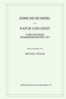 Natur und Geist : Vorlesungen Sommersemester 1927 - eBook