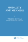 Modality and Meaning - eBook