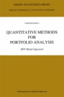 Quantitative Methods for Portfolio Analysis : MTV Model Approach - eBook