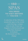 150 Spas You Need to Visit Before You Die - Book