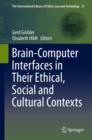 Brain-Computer-Interfaces in their ethical, social and cultural contexts - eBook