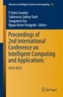 Proceedings of 2nd International Conference on Intelligent Computing and Applications : ICICA 2015 - eBook