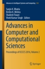 Advances in Computer and Computational Sciences : Proceedings of ICCCCS 2016, Volume 2 - eBook