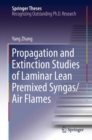 Propagation and Extinction Studies of Laminar Lean Premixed Syngas/Air Flames - eBook