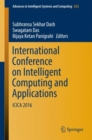 International Conference on Intelligent Computing and Applications : ICICA 2016 - eBook