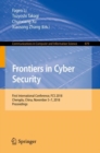 Frontiers in Cyber Security : First International Conference, FCS 2018, Chengdu, China, November 5-7, 2018, Proceedings - eBook