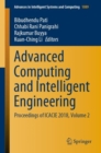 Advanced Computing and Intelligent Engineering : Proceedings of ICACIE 2018, Volume 2 - eBook