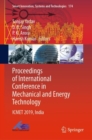 Proceedings of International Conference in Mechanical and Energy Technology : ICMET 2019, India - eBook