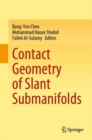 Contact Geometry of Slant Submanifolds - eBook
