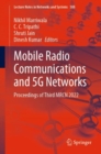 Mobile Radio Communications and 5G Networks : Proceedings of Third MRCN 2022 - eBook