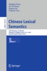 Chinese Lexical Semantics : 24th Workshop, CLSW 2023, Singapore, Singapore, May 19-21, 2023, Revised Selected Papers, Part I - eBook