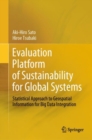 Evaluation Platform of Sustainability for Global Systems : Statistical Approach to Geospatial Information for Big Data Integration - eBook