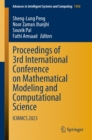 Proceedings of 3rd International Conference on Mathematical Modeling and Computational Science : ICMMCS 2023 - eBook