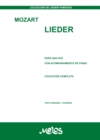 Lieder  Wolfgang Amadeus Mozart : Para una voz, con acompanamiento de piano - eBook