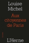 Aux citoyennes de Paris - eBook