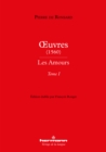 Œuvres (1560) - Les Amours : Tome I - eBook