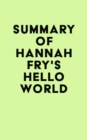 Summary of Hannah Fry's Hello World - eBook
