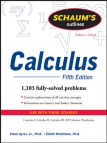 Schaum's Outline of Calculus, 5ed : Schaum's Outline of Calc, 5ed
