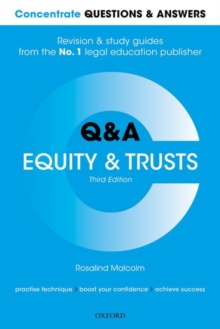 Concentrate Questions and Answers Equity and Trusts : Law Q&A Revision and Study Guide