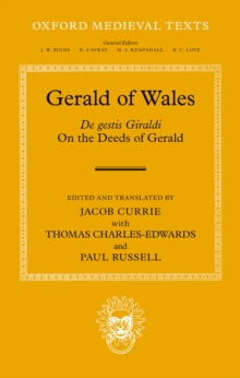 Gerald of Wales : On the Deeds of Gerald, De gestis Giraldi