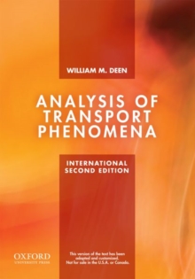 Analysis of Transport Phenomena