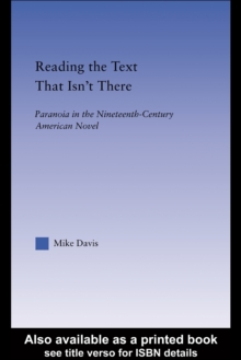 Reading the Text That Isn't There : Paranoia in the Nineteenth-Century Novel