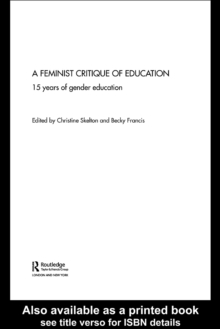 Feminist Critique of Education : Fifteen Years of Gender Development