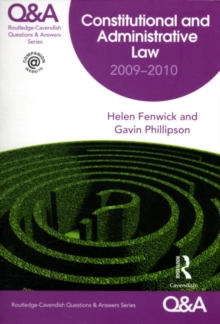 Q Amp A Constitutional Amp Administrative Law 2009 2010 Helen Fenwick 9780203868058 Telegraph Bookshop