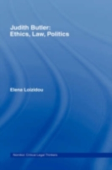 Judith Butler: Ethics, Law, Politics