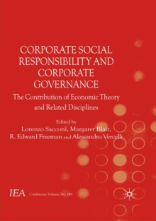Corporate Social Responsibility and Corporate Governance : The Contribution of Economic Theory and Related Disciplines