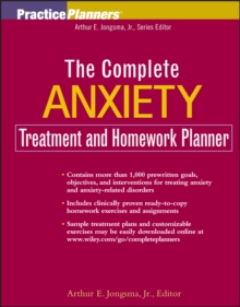 Complete anxiety treatment homework planner image