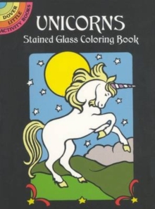 Unicorns Stained Glass Colouring Book