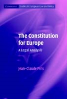 The Constitution for Europe : A Legal Analysis