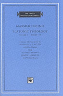Platonic Theology : Volume 1