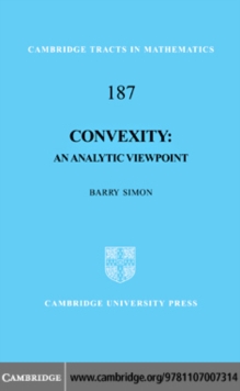 Convexity : An Analytic Viewpoint