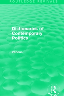 Dictionaries of Contemporary Politics