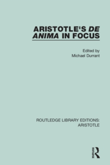 Aristotle's De Anima in Focus