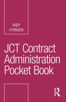 contract jct pdf Atkinson Contract Book: JCT Administration Pocket Andrew