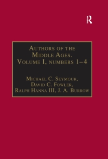 Authors of the Middle Ages. Volume I, Nos 1-4 : English Writers of the Late Middle Ages