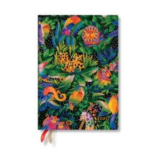 Jungle Song (Whimsical Creations) Midi 12-month Vertical Hardback Dayplanner 2025 (Elastic Band Closure)