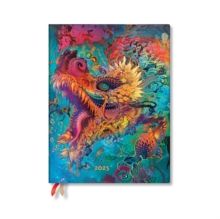 Humming Dragon (Android Jones Collection) Ultra 12-month Day-at-a-time Softcover Flexi Dayplanner 2025 (Elastic Band Closure)