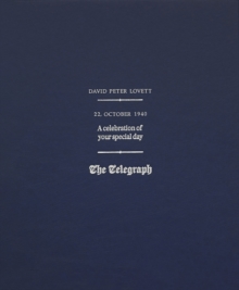 The Telegraph Custom Gift Book - Blue Leatherette 