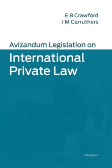 Avizandum Legislation on International Private Law