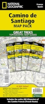 Camino de Santiago Map Map Pack Bundle : 4 map pack for the whole route