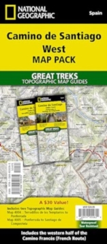Camino de Santiago - Camino Frances West Map Pack Bundle : 2 Map set