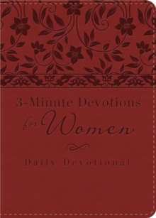 3-Minute Devotions for Women: Daily Devotional (burgundy)
