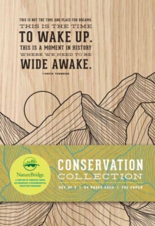 Conservation Sewn Notebook Collection (Set of 3) : Large (Notebook With Quotes, Hiking Journal, Camping Journal Set of 2