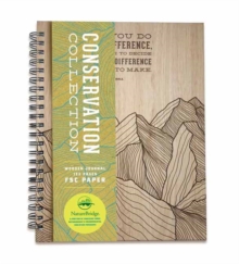Conservation Wooden Journal : Laser Engraved Wood, Notebook With Quotes, Hiking Journal, Camping Journal