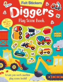 Felt Stickers Diggers Play Scene Book