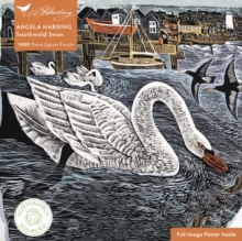 Adult Sustainable Jigsaw Puzzle Angela Harding: Southwold Swan : 1000-pieces. Ethical, Sustainable, Earth-friendly